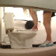 A hidden camera records a blonde girl taking a shit in a public restroom toilet. Several plops are audible as well as some pissing. Over 6 minutes.